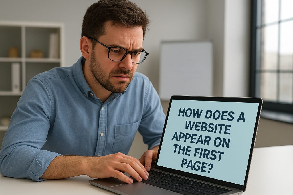 Top 10 tips to make your website appear on the first page first page website